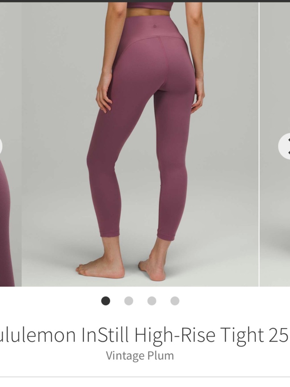 NWOT lululemon athletica High-Rise Leggings in Vintage Plum
